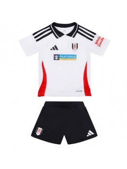 Detské Futbalové oblečenie Fulham 2024-25 Krátky Rukáv - Domáci (+ trenírky)